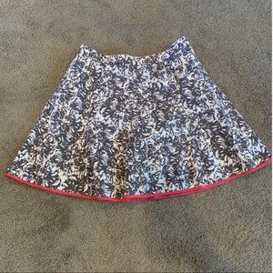 Club Monaco Tavie Floral Flare Mini Skirt size 8